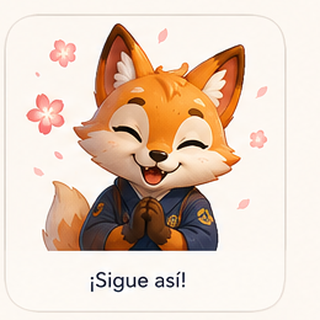 Kitsune celebrando
